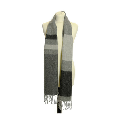 Tweedmill - Scarf Stripe | wollen sjaal met franjes Blackbird