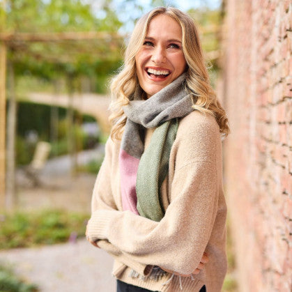 Tweedmill - Scarf Stripe | wollen sjaal met franjes