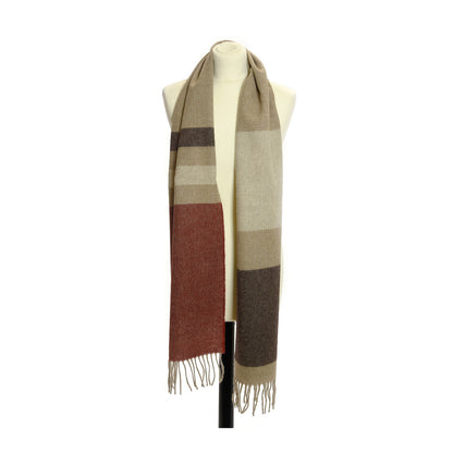 Tweedmill - Scarf Stripe | wollen sjaal met franjes Wren