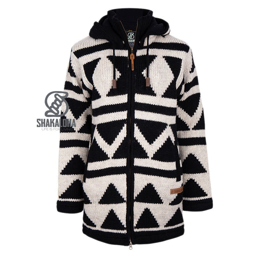 Shakaloha - Pendle ZH | wollen damesvest Black white