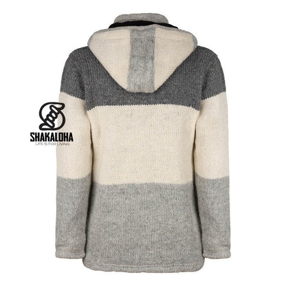 Shakaloha - Tricolore ZH | wool cardigan in three color shades