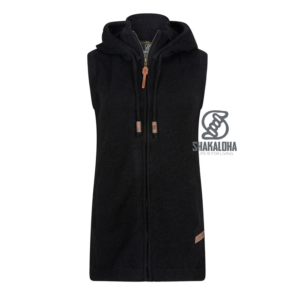 Shakaloha - Felicia | wollen dames bodywarmer Black