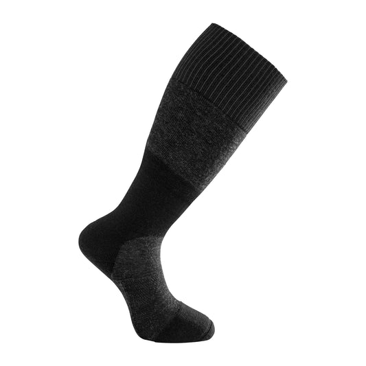 Woolpower - Skilled Knee High 400 | wollen thermo kniekousen Grey Black