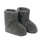 Yoko Wool | pantoffel laars van schapenwol Antraciet