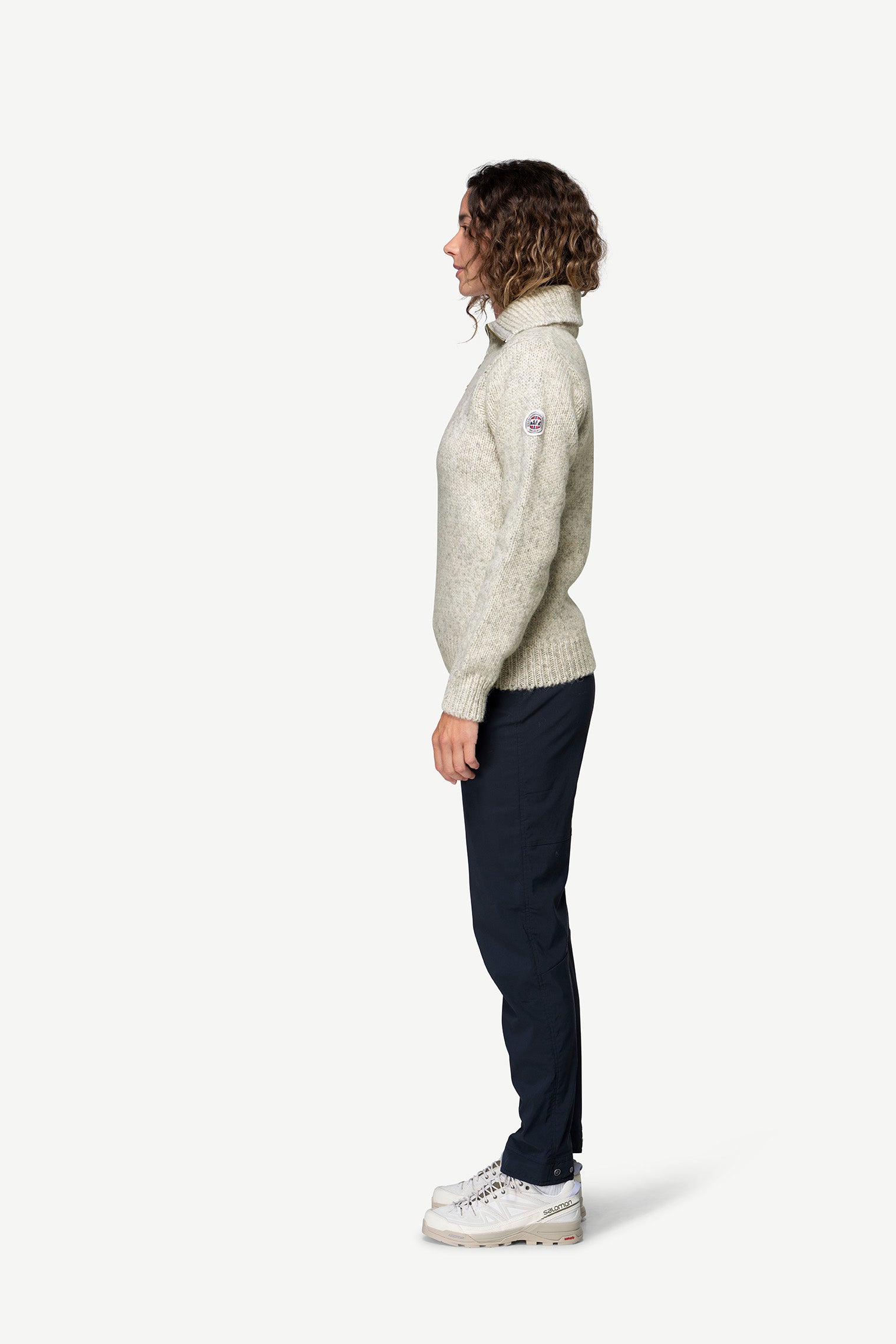 ULTERIOR ニットポロ Woolpower Zip Turtleneck 400 kopen | Texelana
