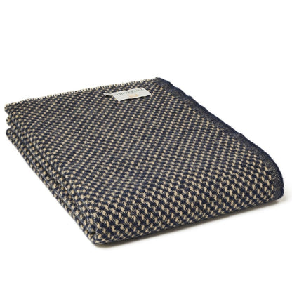 Tweedmill - Twill | wollen plaid Oatmeal Navy