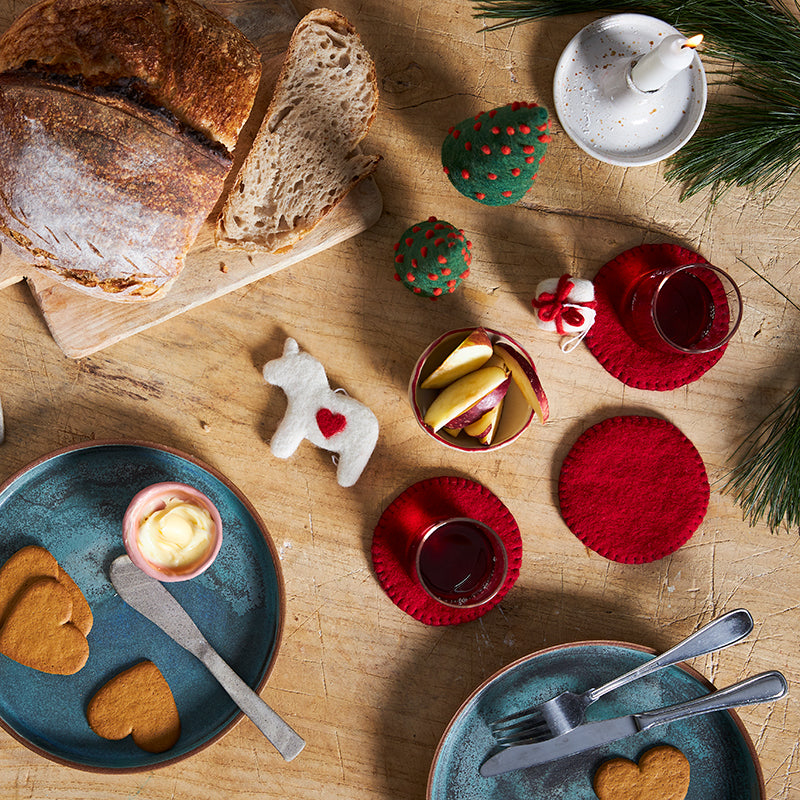 AVEVA - Wool coaster 4-pack | onderzetters van wol