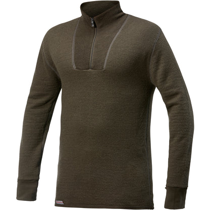 Woolpower - Zip turtleneck 400 | wool thermal shirt with turtleneck