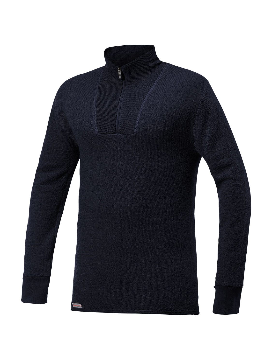 Woolpower - Zip turtleneck 400 | wollen thermoshirt met col