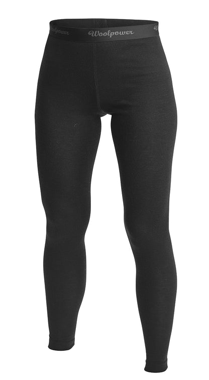 Woolpower - Long Johns LITE | wollen dames thermolegging Black