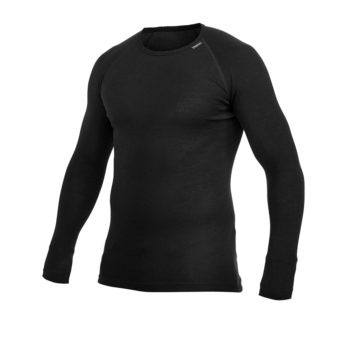 Woolpower - Crewneck LITE | wollen thermoshirt Black