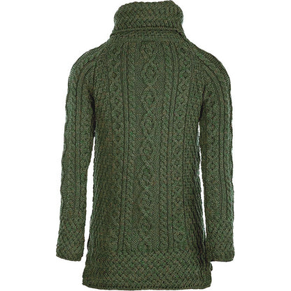 Aran Woolen Mills - A191| wool ladies sweater with turtleneck