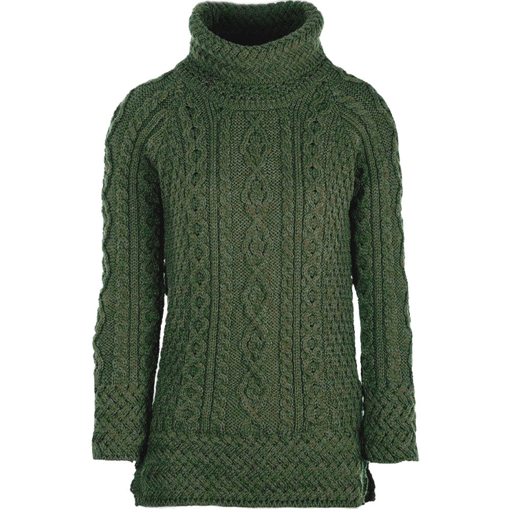 Aran Woollen Mills - A191 | wool ladies sweater with turtleneck