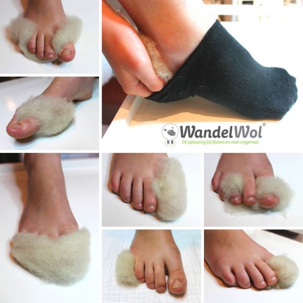 WandelWol - antidruk-wol | wol voor in je schoenen