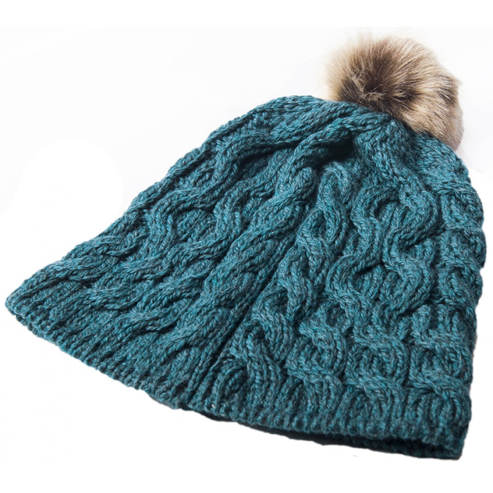 Aran Woolen Mills - B648| wool hat with pompom