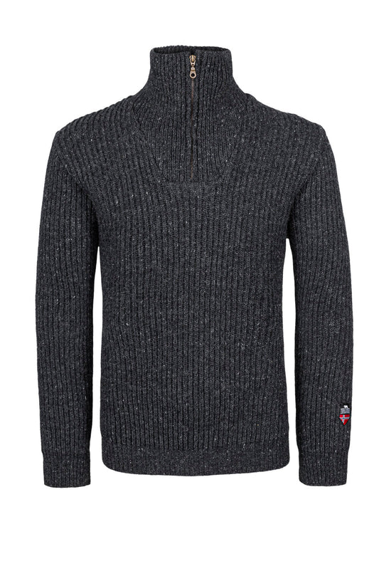 Norlender - Fitjar | Norwegian wool men's sweater with zipper
