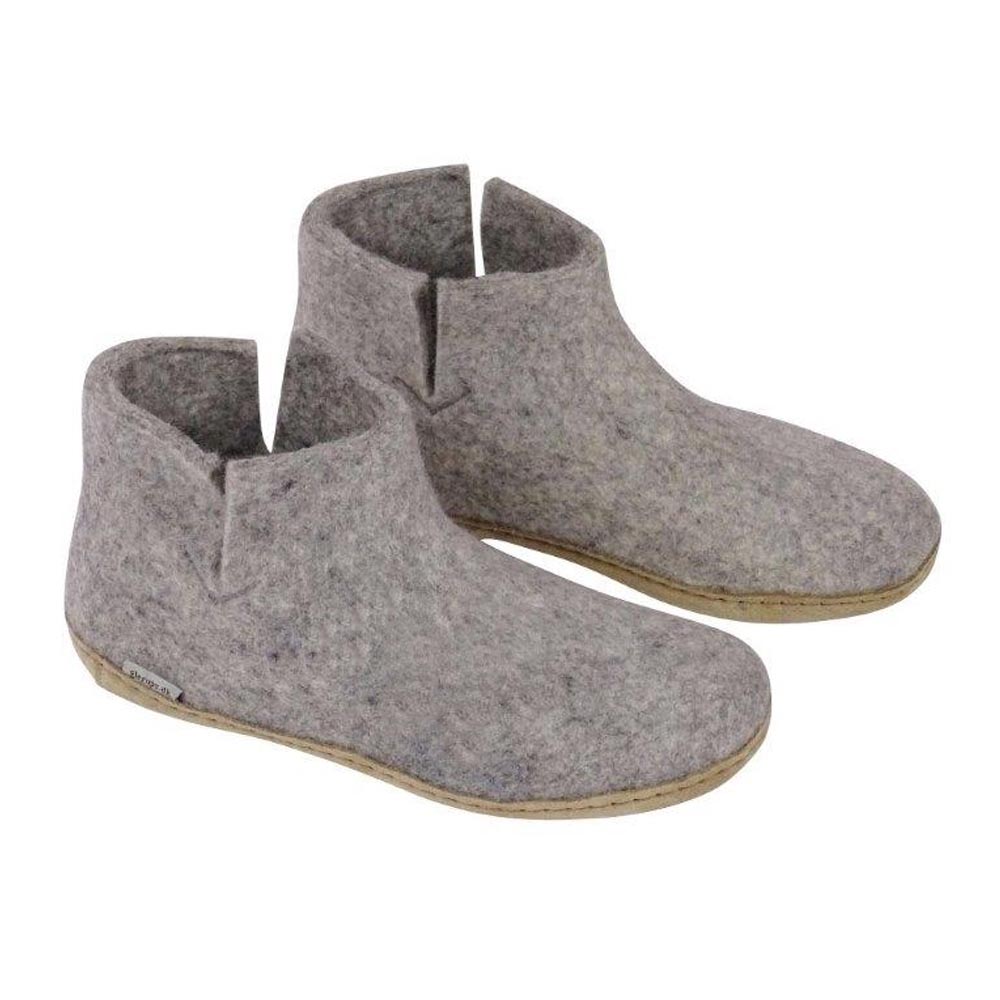 Glerups | ankle boots with leather sole - grey