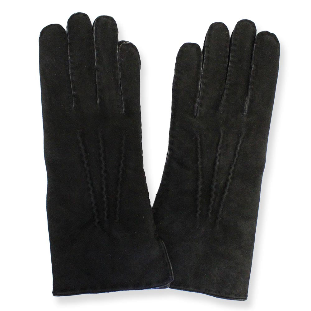 Texelana | suede sheepskin gloves with leather trim