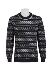 Norlender - Hitra | Noorse wollen trui Charcoal white