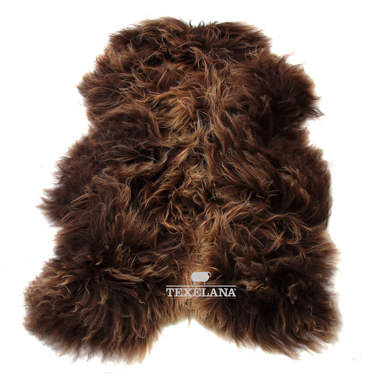 Texelana - Icelandic sheepskin natural | brown long hair