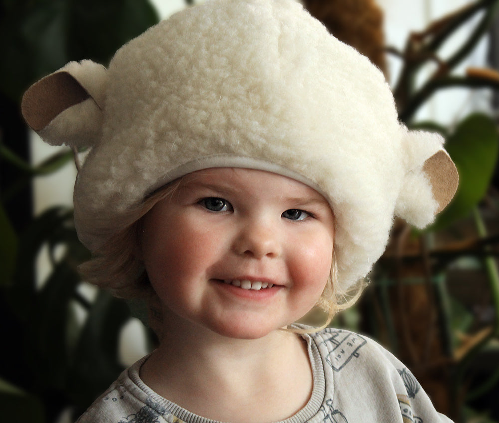 Yoko Wool - junior hat ears | kinder muts met oortjes Naturel