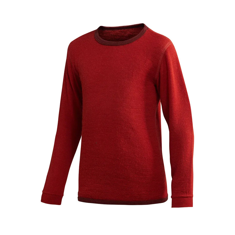 Woolpower Kids | wollen kinder thermo t-shirt 200 Autumn red
