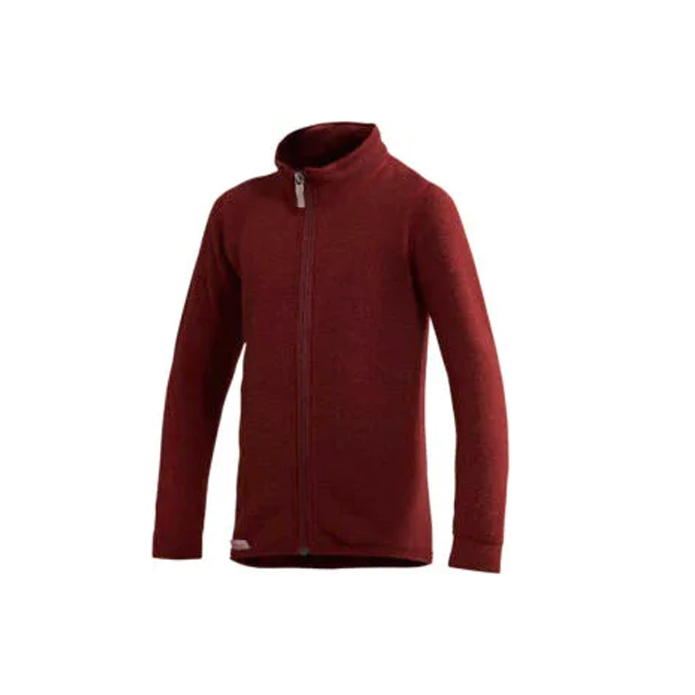 Woolpower Kids | Full Zip Jacket 400 | wollen kinder thermovest Rust red