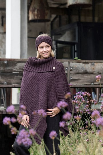 Knit Factory - Nicky | poncho van wol