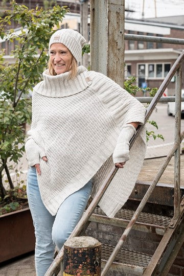 Knit Factory - Nicky | poncho van wol