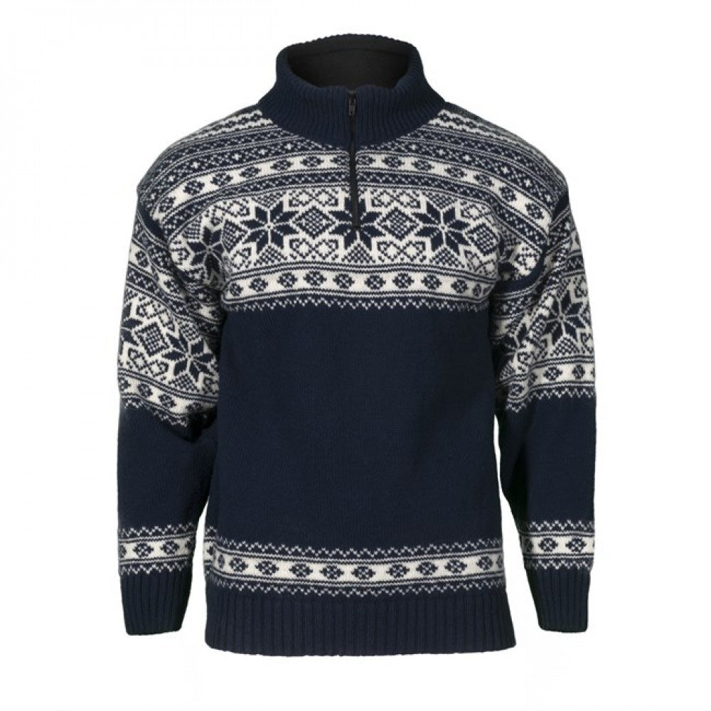 Bråtens - Snowflake HZ | Noorse wollen trui Blue white
