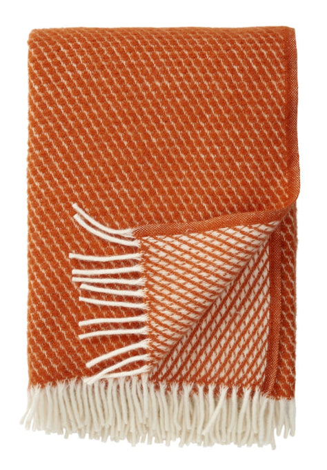 Klippan - Velvet | plaid van lamswol Rust 130x200 cm.