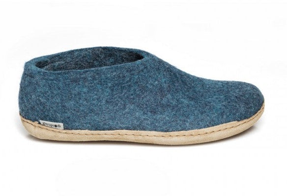 Glerups | schoen met leren zool - petrol Petrol